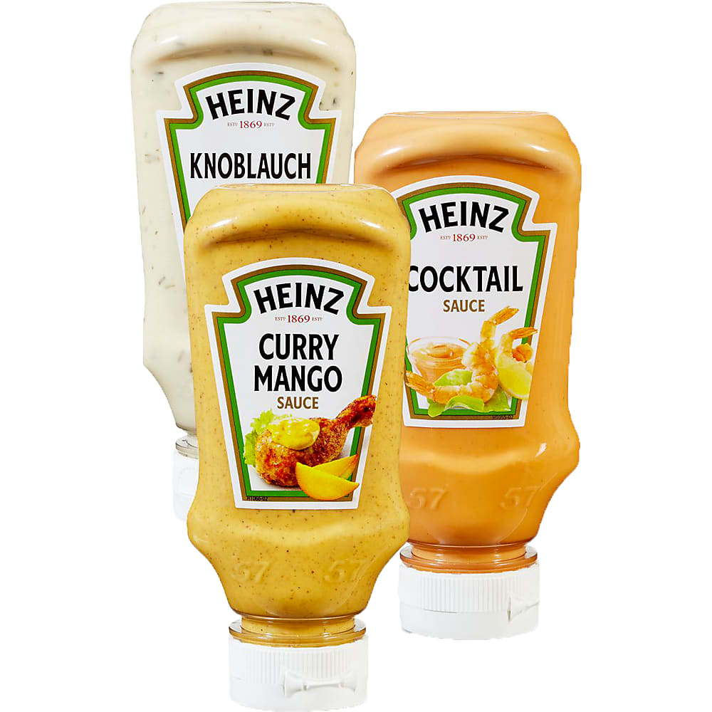 Kaufen Heinz · Cremige Sauce · Curry Mango, Cocktail, Knoblauch • Migros