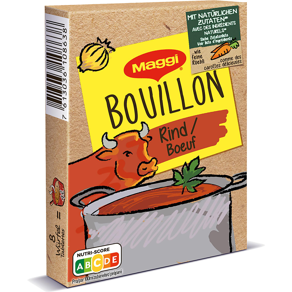Achat Maggi · Bouillon de boeuf · Avec des ingrédients naturels • Migros