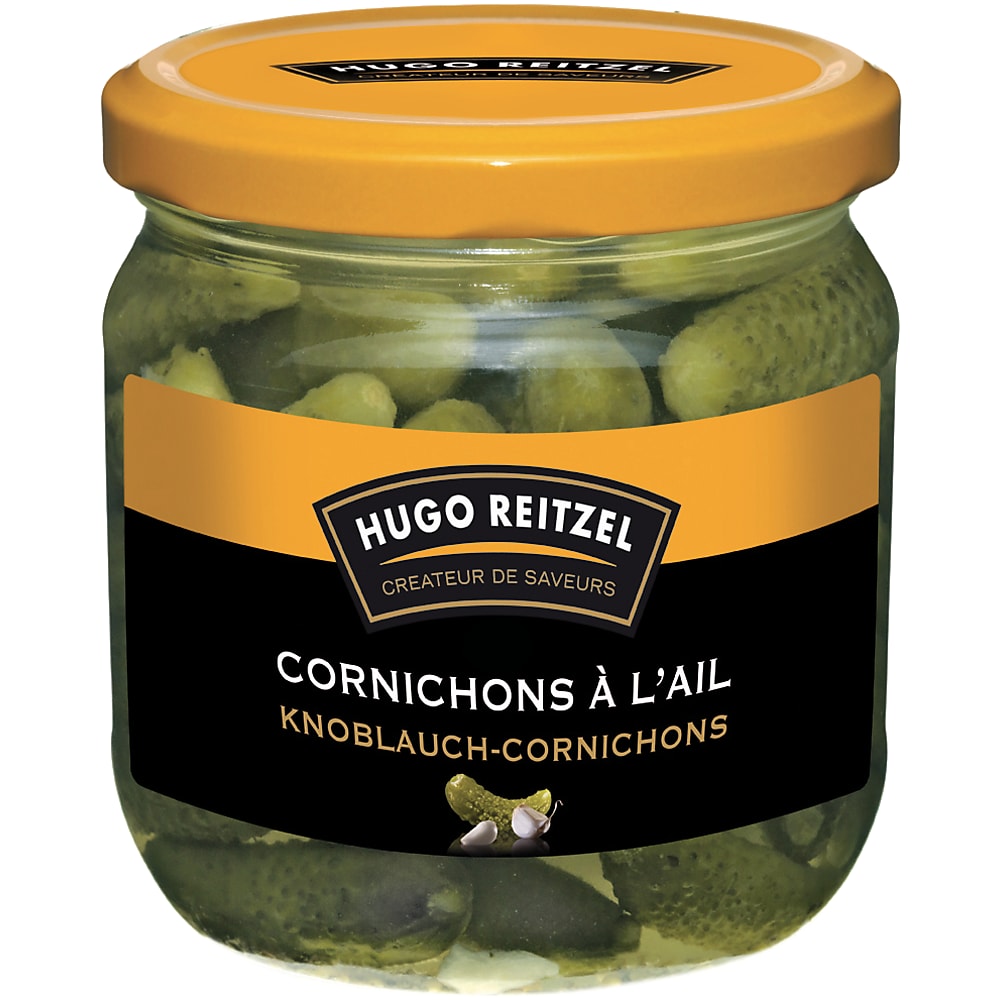 Achat Hugo Reitzel · Cornichons à l'ail • Migros