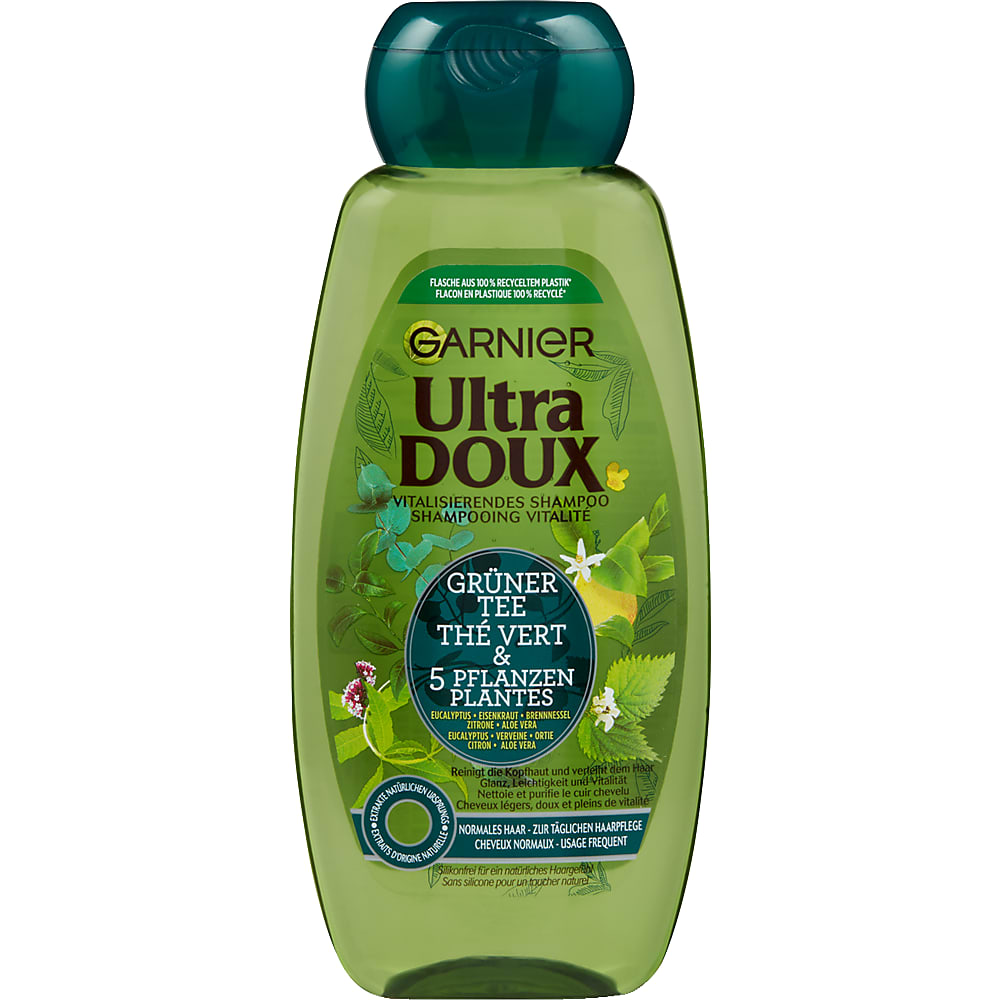 Buy Garnier Ultra Doux · Shampoo · Green tea & 5 herbs • Migros