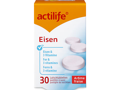 Verouderd Berri Snikken Buy Actilife · Food supplement with iron and the vitamins C, B12 and folic  acid · strawberry flavoring • Migros Online