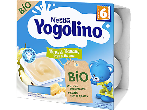 Achat Nestle Yogolino Dessert Lacte Pour Bebe Des 6 Mois Bio Poire Et Banane Migros Online