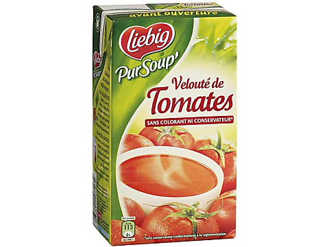 Liebig. De délicieuses soupes 100% naturelles & bouillons aromatisants.