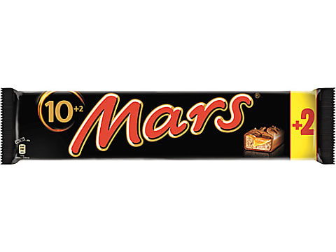 Achat Mars · Chocolat au lait fourré de confiserie (33%) et caramel (27%) ·  +2 gratuit • Migros
