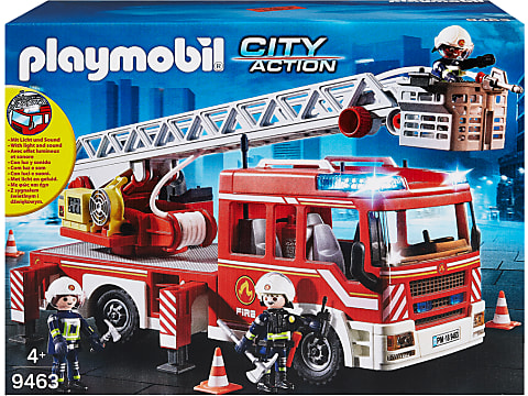 Camion de Pompiers avec Échelle Pivotante - 9463 & Pompiers avec