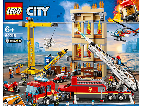 Achat Lego City · Les pompiers du centre-ville · 60216 - 6 ans et + • Migros