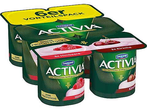 Buy Danone Activia · Yogourt avec purée de fruit · 3x Framboise-3x