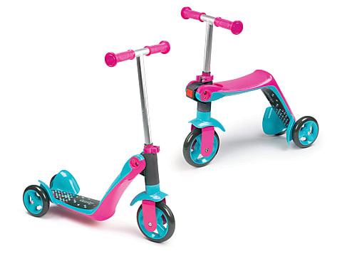 Smoby reversible 2 in 1 sale scooter pink