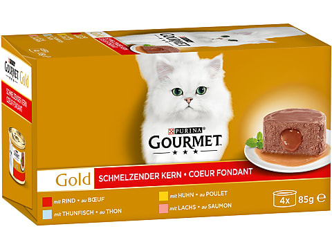 Purina Gourmet Gold Cat Food Multipack Mousse Can Beef Tuna Liver