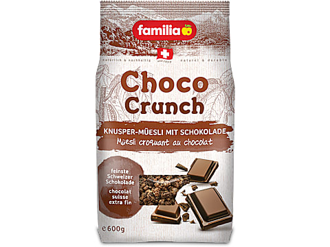 Familia Choco Crunch Crunchy muesli with Swiss chocolate and wholemeal Migros