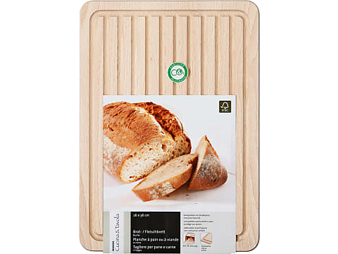 Acquista Cucina & Tavola · Tagliere per pane e carne di faggio · 26x36 cm •  Migros Online