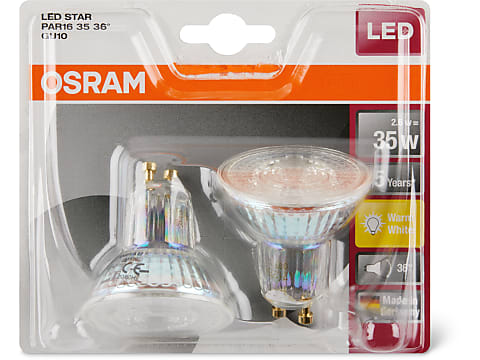Buy Osram Led Light bulb PAR16 35 GU10 WW DUO Migros