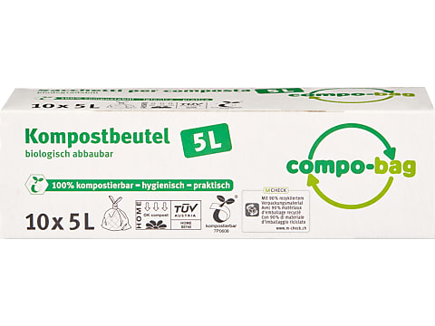 Achat Compo-bag · Sachets pour compost biodégradables • Migros Online