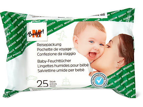 Achat M-Budget · Lingette humide pour bébé · Pochette de voyage