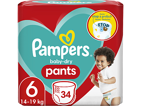 Couches culottes taille 6 : 15+ kg Baby Dry Pants PAMPERS : le
