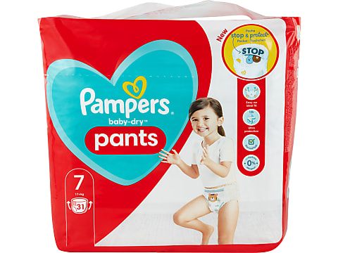 Achat Pampers Baby Dry · Couches · Taille 7 - +17 kg - Pants • Migros
