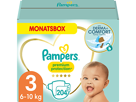 Pampers Premium Protection · Diapers Monthly Box · Size 3 - 6-10kg • Migros