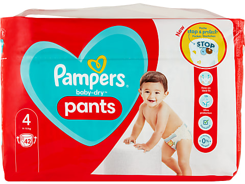 Achat Pampers Baby Dry · Couches · Taille 4 - 9-15kg - Pants • Migros