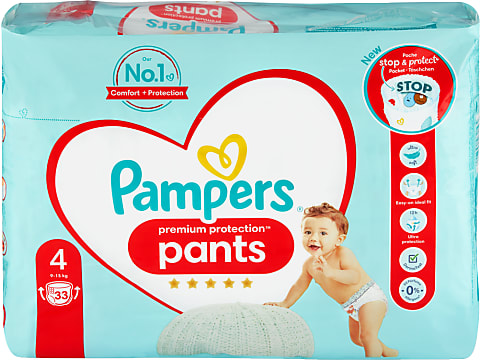Achat Pampers Premium Protection · Couches · Taille 4 - 9-15kg - Pants •  Migros