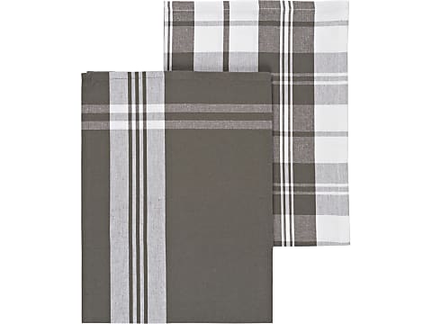 Gray and cheap white kitchen towels