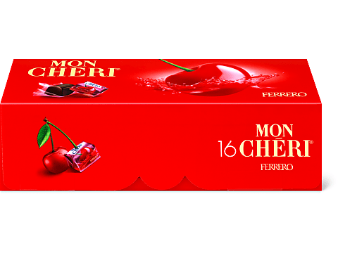FERRERO+Mon+Cheri+Cherry+Filled+Chocolate+Candies%2C+30-Count+Box for sale  online