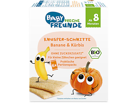 Freche Freunde Bio · Crispy baby slices, banana squash · From