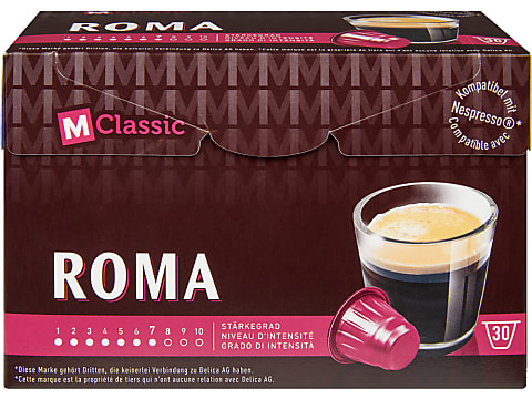 Kaufen M-Classic · Kaffee-Kapseln · Roma, Kompatibel Nespresso® • Migros Online