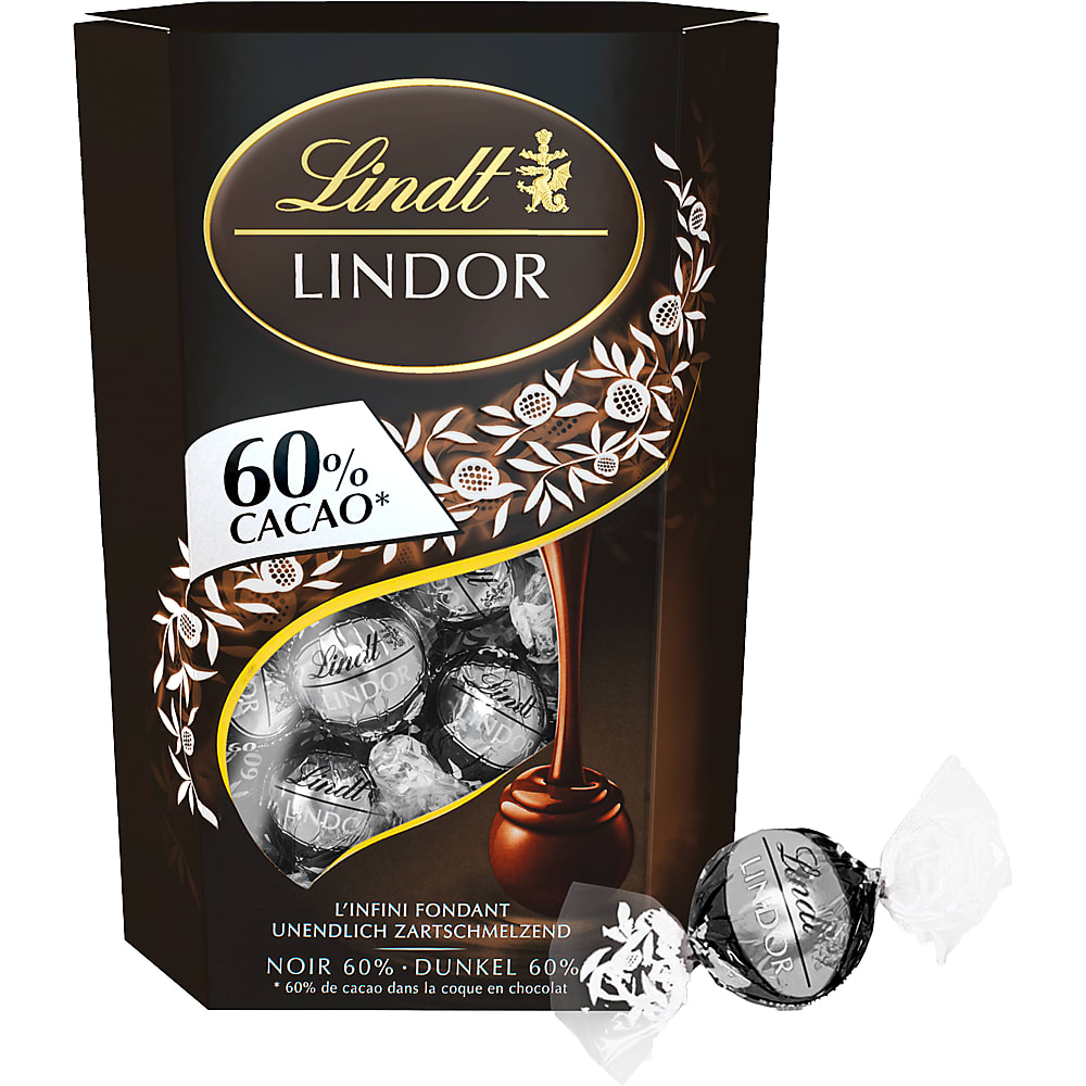 Kaufen Lindt Lindor • Schokoladen Kugeln • Dunkel 60 Gefüllt • Migros Online 9452