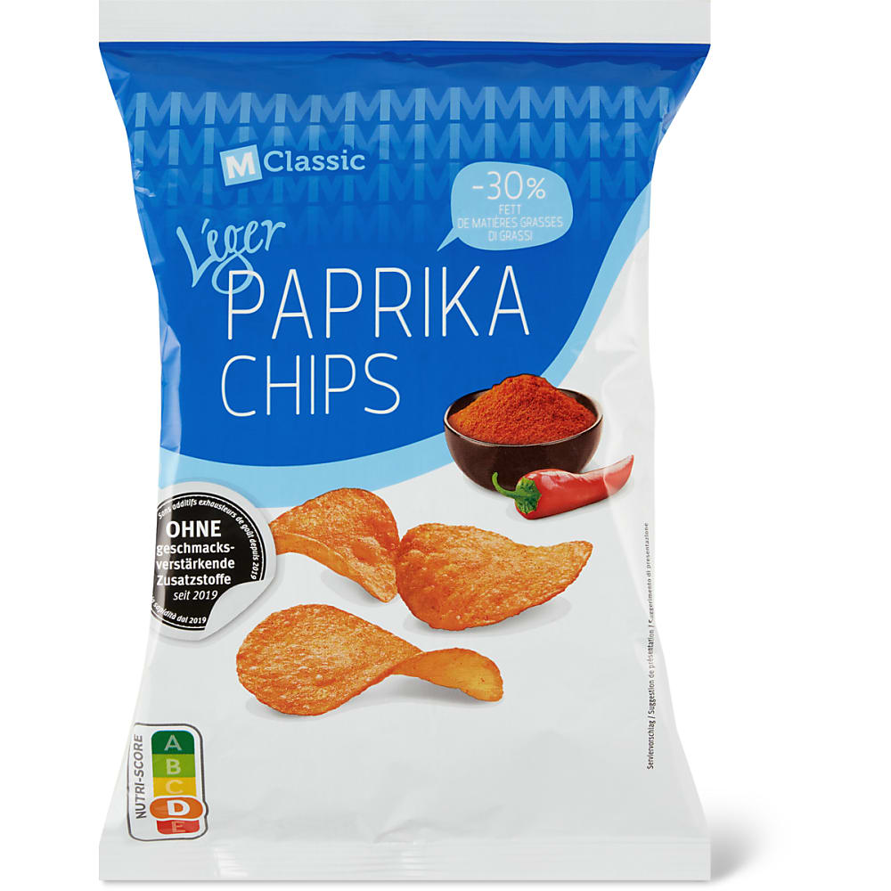 Achat MClassic Léger • Chips • Paprika • Migros Online